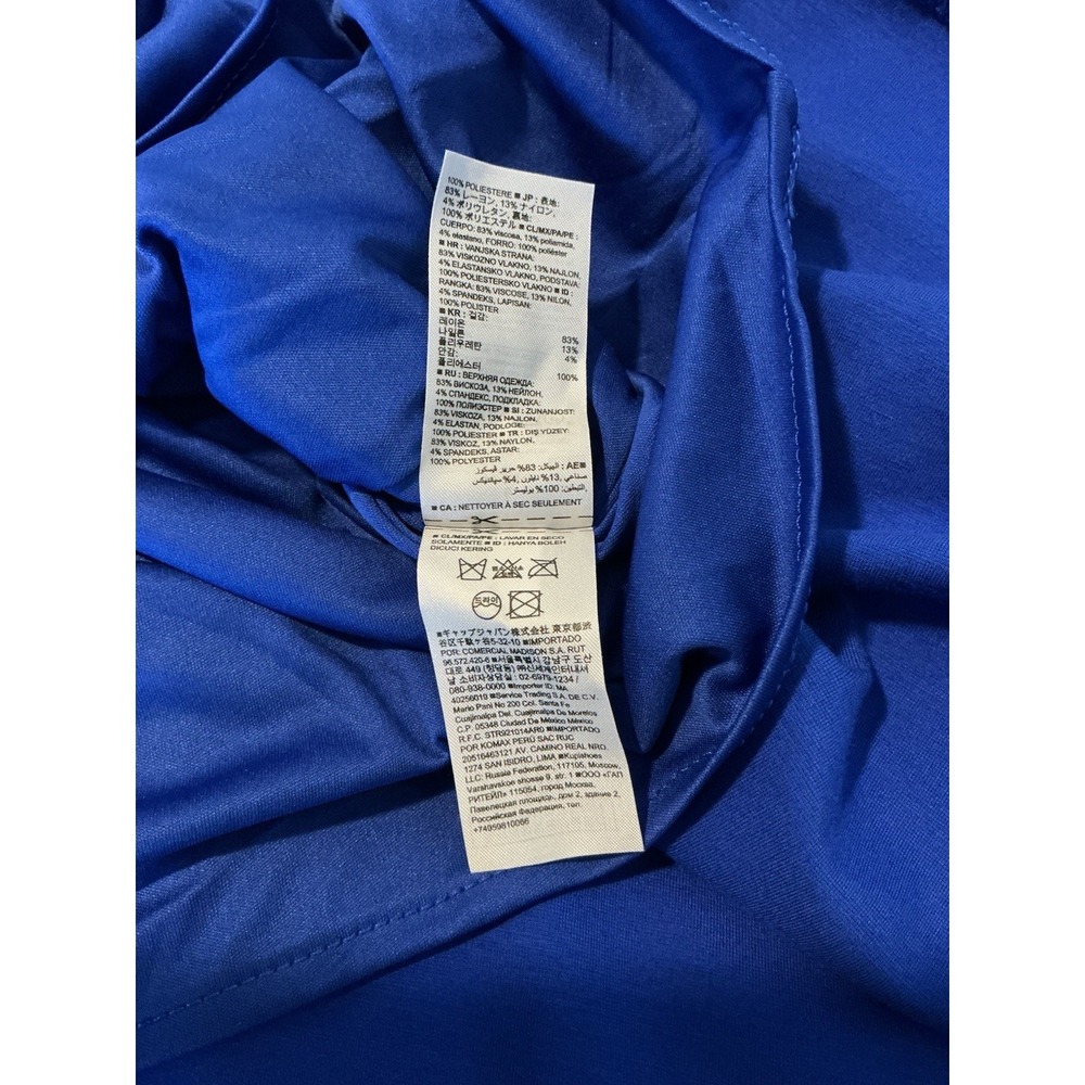Banana Republic Radiant One Shoulder Dress Royal Pockets Blue Sz 6‎ - Picture 10 of 16